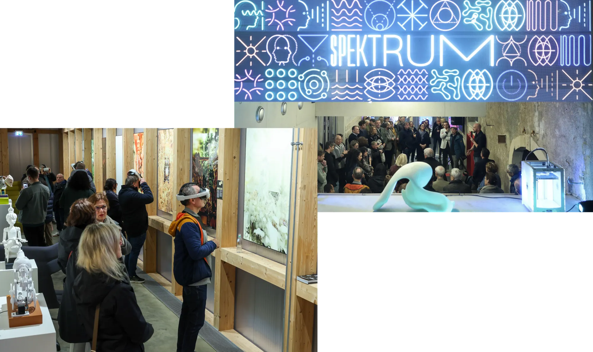 Views of the exhibition at Spektrum